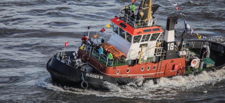 Schiffe beim Hafengeburtstag in Hamburg