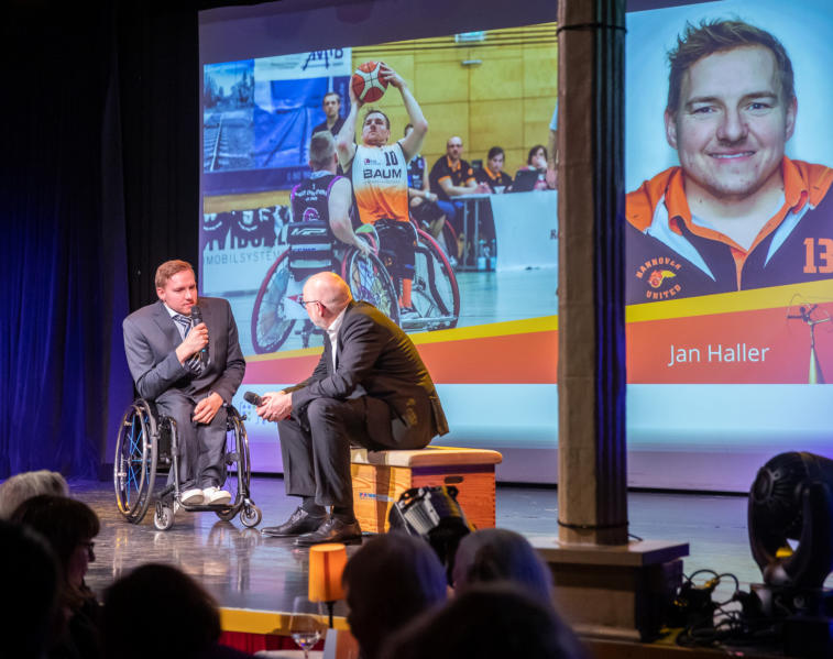 Preisverleihung zum Behindertensportler*in des Jahres.